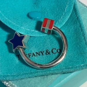Tiffany & Co. Stars And Stripes Key Ring